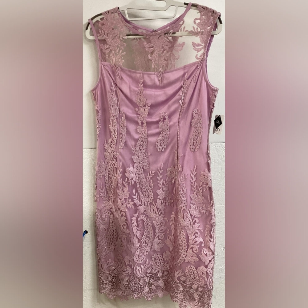 SD Collection Pink Lace Cocktail Dress Sz 8
